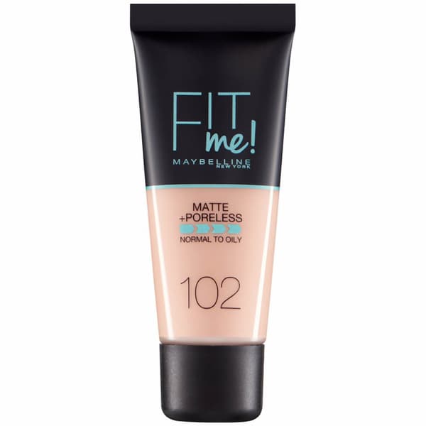 Maybelline Fit Me Matte + Poreless Foundation - 102 Fair Ivory