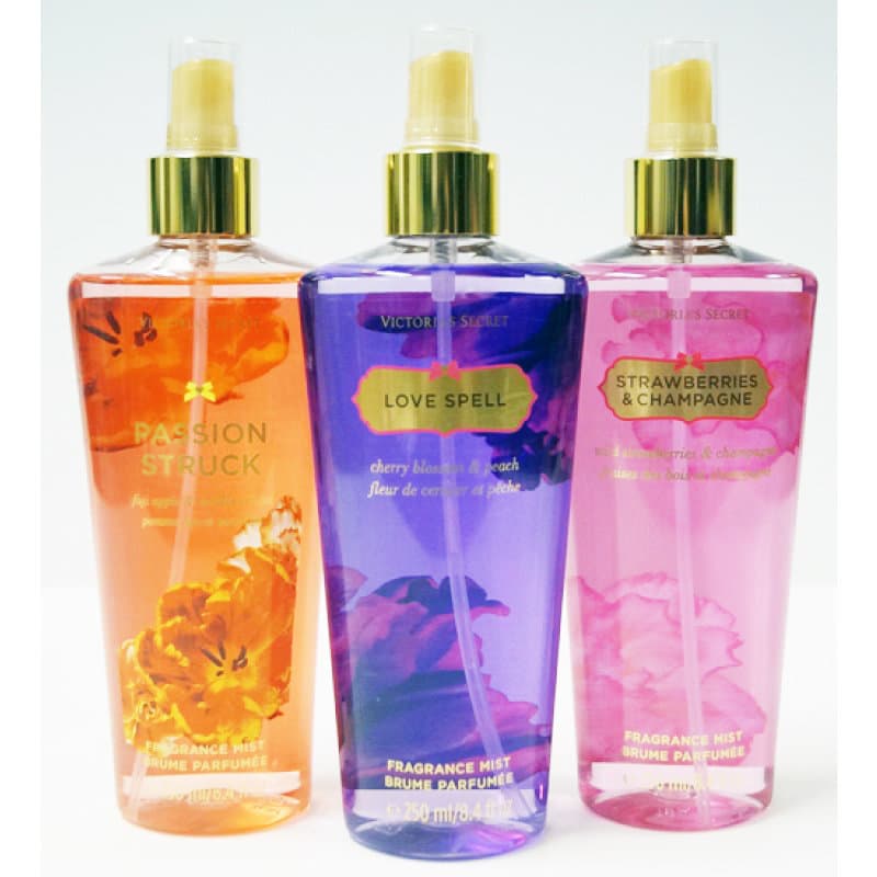 3-pack Fragrance Mist Passion Struck/Strawberries/Love Spell - Victoria's Secret