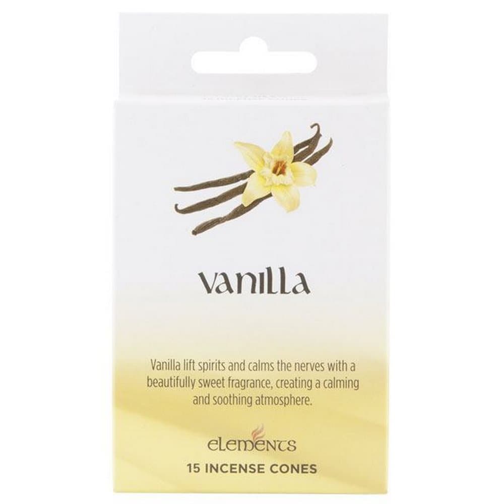 Something Different Elements Vanilla Incense Cones (Pack Of 12)