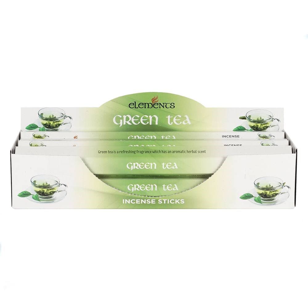 Elements Green Tea Incense Sticks (6 Packs)
