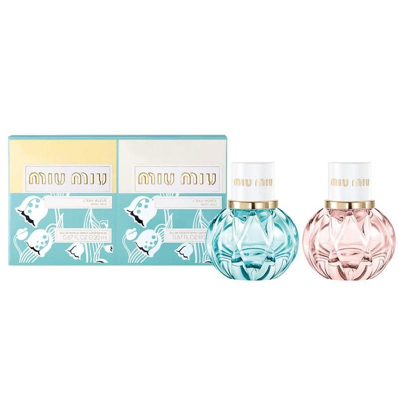 Giftset Miu Miu L'Eau Bleu EDP 20ml + Eau L'Eau Rosee EDT 20ml