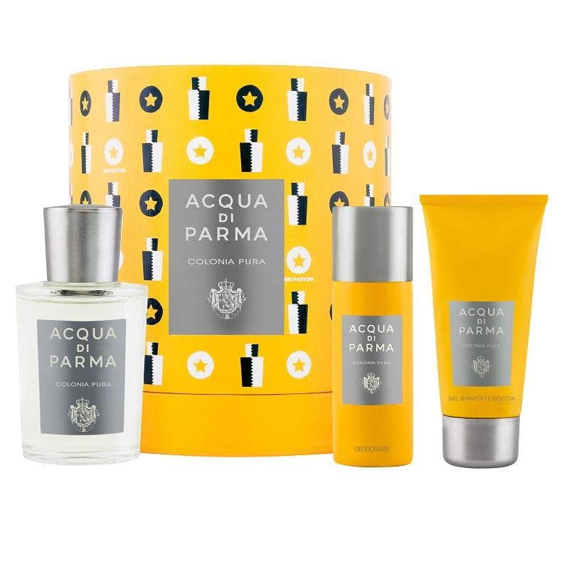 Giftset Acqua di Parma Colonia Pura Edc 100ml + Deospray 75ml + Showergel 100ml