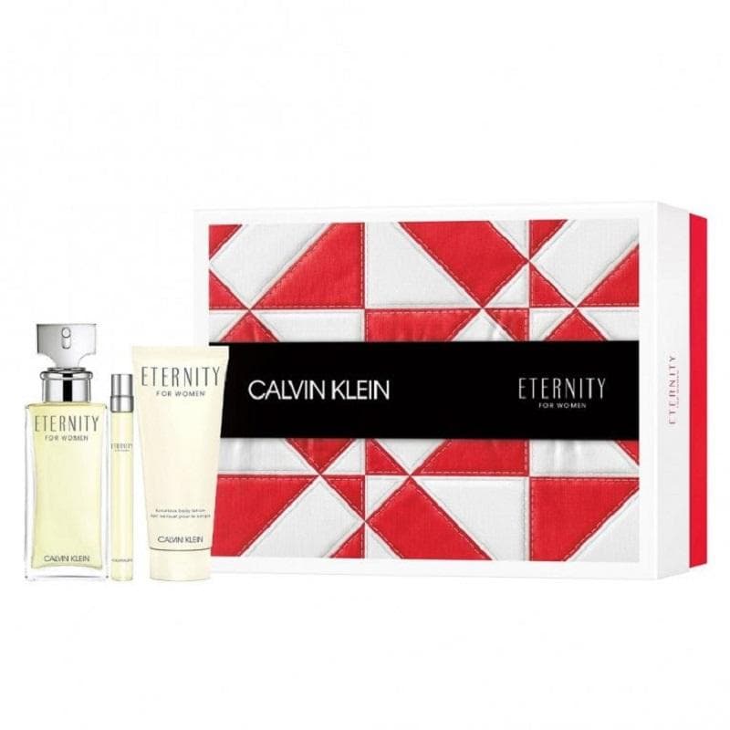 Giftset Calvin Klein Eternity for Women Edp 100ml + Edp 10ml + Bodylotion 100ml