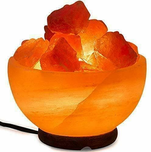 Himalaya Saltkristall skål Lampa sprider mysljus. 16cm ca 3.1kg