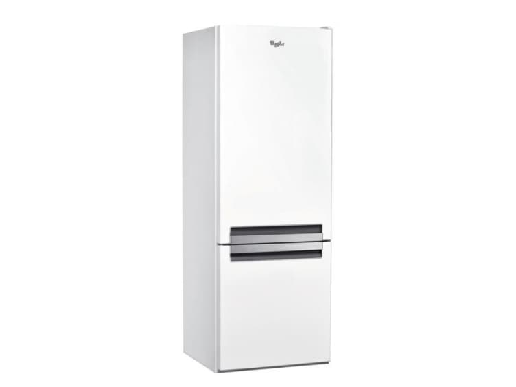 Whirlpool BLF5121W - Kjøleskap/fryser - bunnfryser - frittstående - bredde: 59.5 cm - dybde: 65.5 cm - høyde: 156 cm - 271 liter - Klasse A+ - hvit