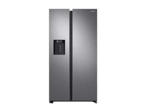 Samsung RS68N8230S9, Fristående, Rostfritt stål, Amerikansk dörr, LED, R600a, Härdat glas