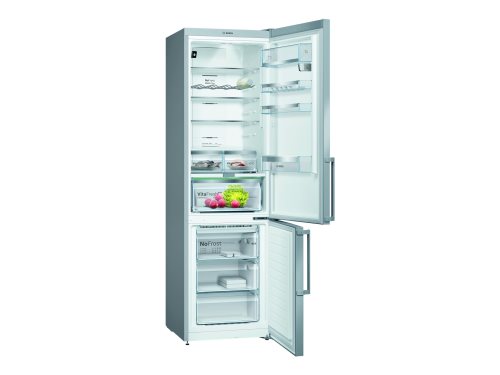 Bild av Bosch Serie 6 KGN39HIEP - Kylskåp/frys - bottenfrysskåp - fristående - bredd: 60 cm - djup: 66 cm - höjd: 204 cm - 366 liter - Klass A++ - inox-easyc
