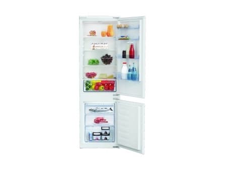 Beko BCNA275K3SN - Kylskåp/frys - bottenfrysskåp - inbyggd - bredd: 54 cm - djup: 54.5 cm - höjd: 177.5 cm - 262 liter - Klass A+ - vit