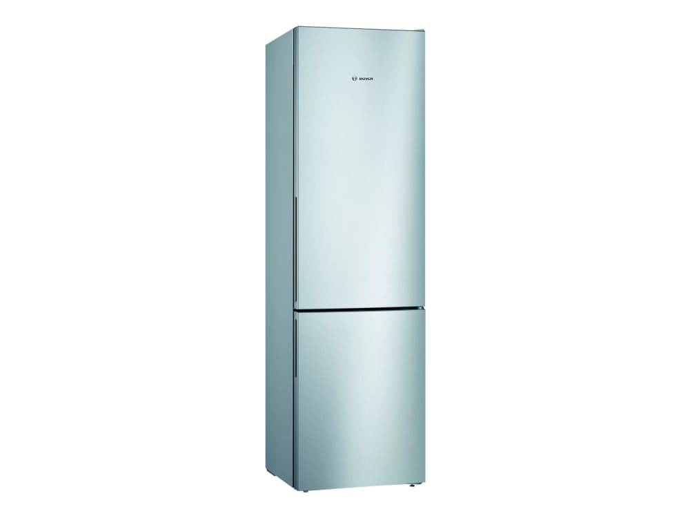 Bosch Serie 4 KGV39VIEA - Kjøleskap/fryser - bunnfryser - frittstående - bredde: 60 cm - dybde: 65 cm - høyde: 201 cm - 343 liter - Klasse E - inox