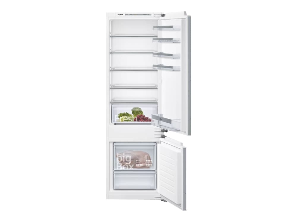 Siemens iQ300 KI87VVFF0 - Kylskåp/frys - bottenfrysskåp - inbyggd - fördjupning - bredd: 56 cm - djup: 55 cm - höjd: 177.5 cm - 272 liter - Klass A++