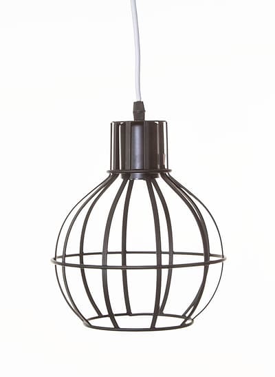 Gallerlampa svart 20x21