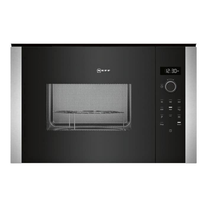 NEFF HLAGD53N0 - Musta sisäänrakennettu monitoimimikroaaltouuni - 25 L - 900 W