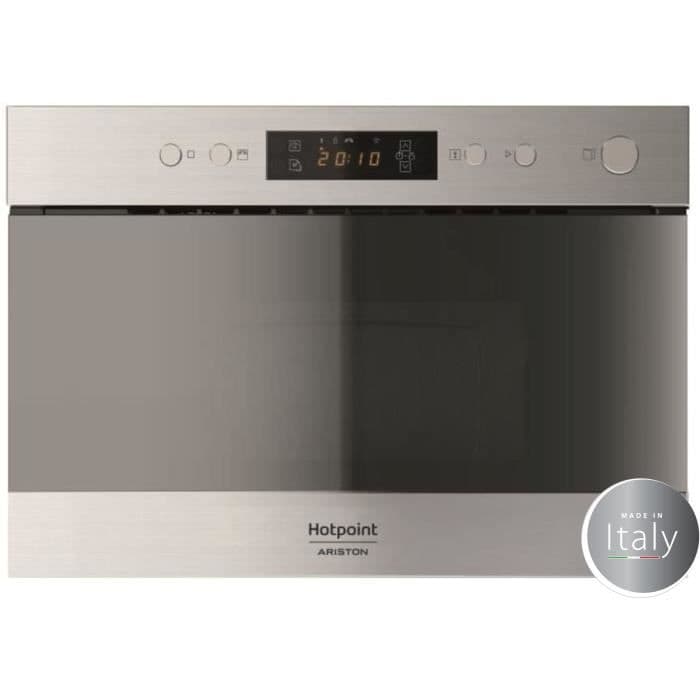 HOTPOINT MN212IXHA - Sisäänrakennettu ruostumattomasta teräksestä valmistettu mikroaaltouuni - 22L - 750 W