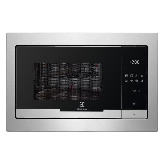 ELECTROLUX EMT25207OX - Ruostumattomasta teräksestä valmistettu mikroaaltouuni - 25L - 900W - Sisäänrakennettu asennus