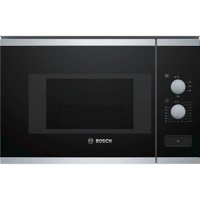 BOSCH BFL520MS0 - Monofunktionsmikrobølgeovn i rustfrit stål - 20 L - 800 W - Indbygget