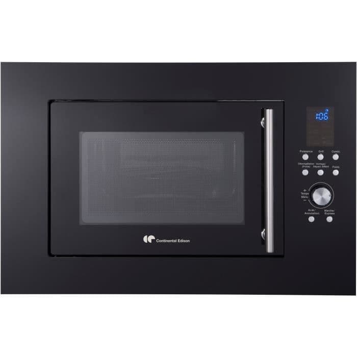 CONTINENTAL EDISON CEMO25GEB - Mikrovågsugn Svart grill - 25L - 900 W - Grill 1000 W - Inbyggt