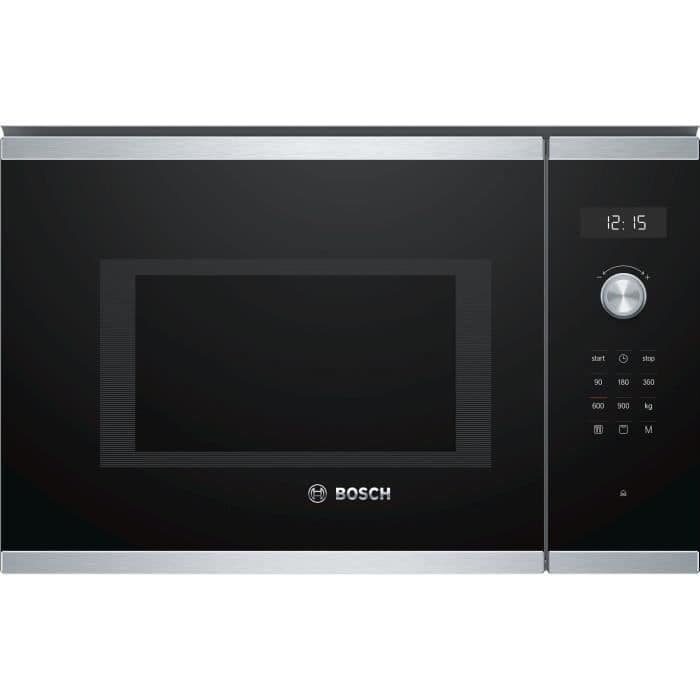 BOSCH BEL554MS0 - Inbyggd rostfritt stål mikrovågsugn - 25 L - 900 W - Grill 1200 W
