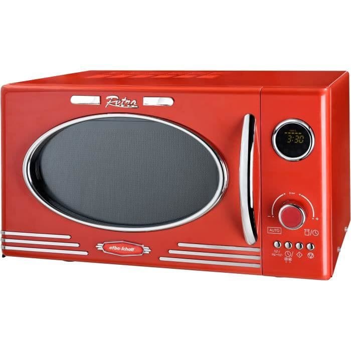 EFBE SCHOTT MW2500DG-R - Fire mikro-ondes grill rouge - 25 L - 900 W - Grill 1000 W - Pose libre