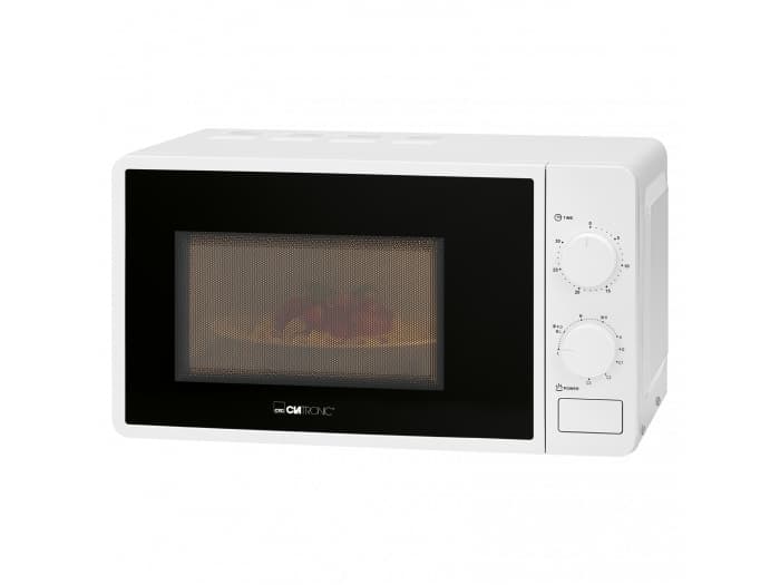 Clatronic MW 791, Ovanför spisen, Enbart mikrovågsugn, 20 l, 700 W, Rotations-, Svart, Vit