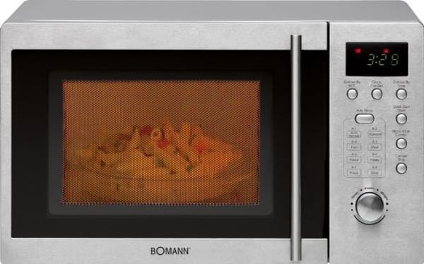 Bomann MWG 2211 U CB, 20 l, 800 W, Knappar, Rostfritt stål, 1000 W, Öppnas utåt