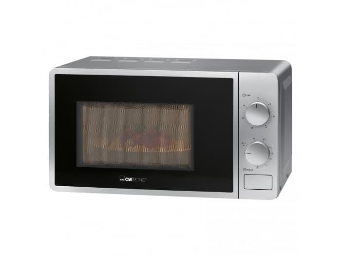 Clatronic MWG 792, Over komfyren, Grill mikrobølge, 20 l, 700 W, Rotasjon, Svart, Sølv