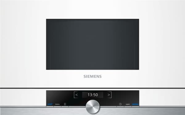 Siemens BF634LGW1, Inbyggd, Enbart mikrovågsugn, 21 l, 900 W, Rotations-, Röra, Vit