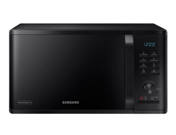 Samsung MG23K3515AK, Bänkdiskmaskin, Grillmikrovågsugn, 23 l, 1250 W, Knappar, Rotations-, Svart