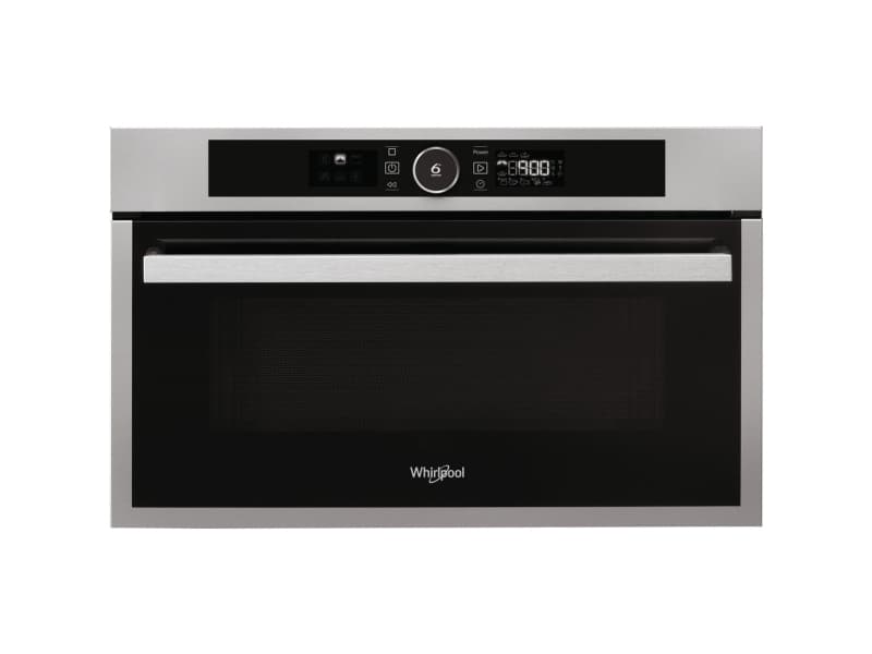 Whirlpool AMW 731/IX, Inbyggd, Kombinationsmikrovågsugn, 31 l, 1000 W, Röra, Svart, Satinstål