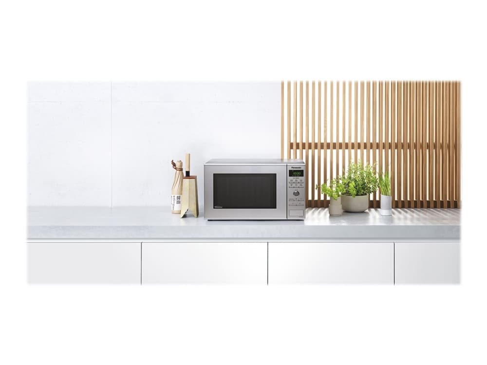 Panasonic NN-SD27, Inbyggd, Enbart mikrovågsugn, 23 l, 1000 W, Knappar, Rotations-, Rostfritt stål