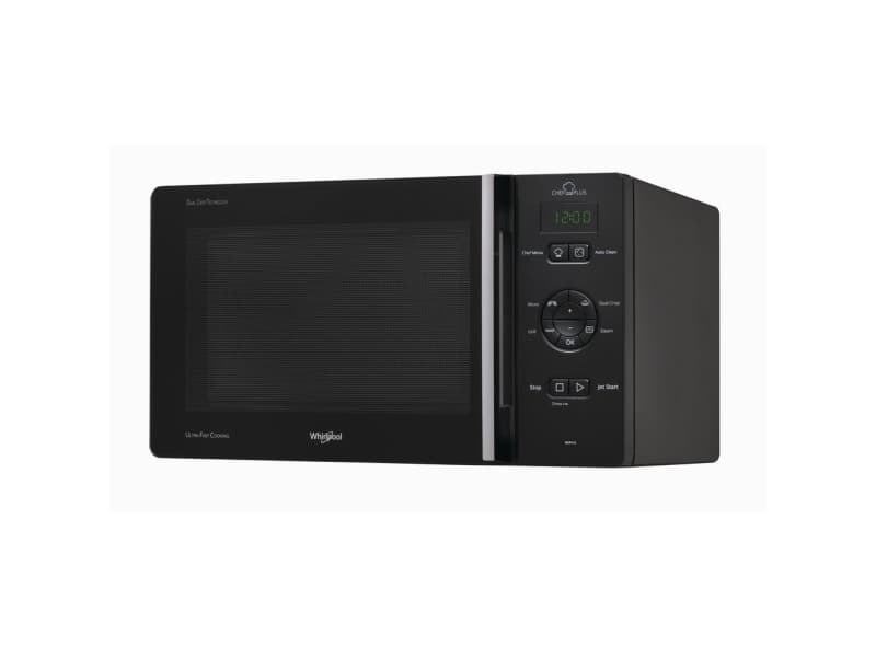 Whirlpool MCP 346 BL, Benkeplate, Kombinasjon mikrobølge, 25 l, 800 W, Knapper, Svart