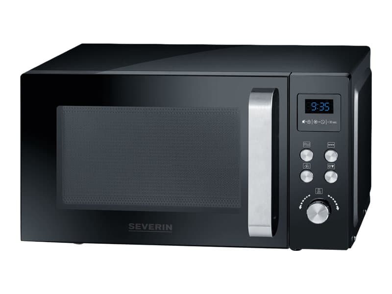 Severin MW 7752, Over the range, Kombinationsmikrovågsugn, 25 l, 900 W, Rotations-, Röra, Svart, Rostfritt stål