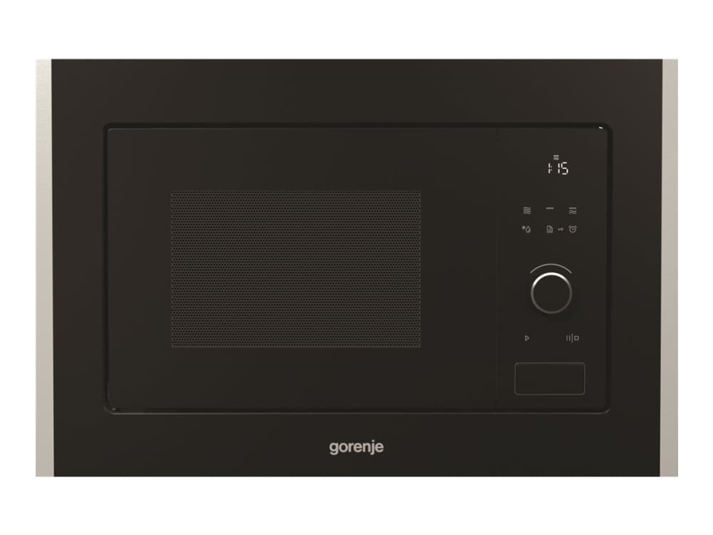Gorenje BM201A4XG, Inbyggd, Grillmikrovågsugn, 20 l, 800 W, Knappar, Rotations-, Svart
