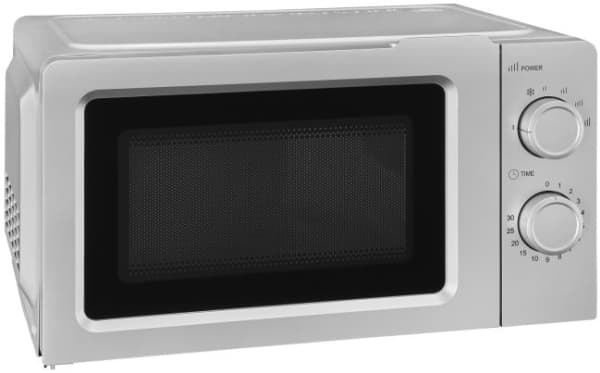 Exquisit MW 717-7, Bordplade, Solo mikroovn, 17 L, 700 W, Dreje, Sølv