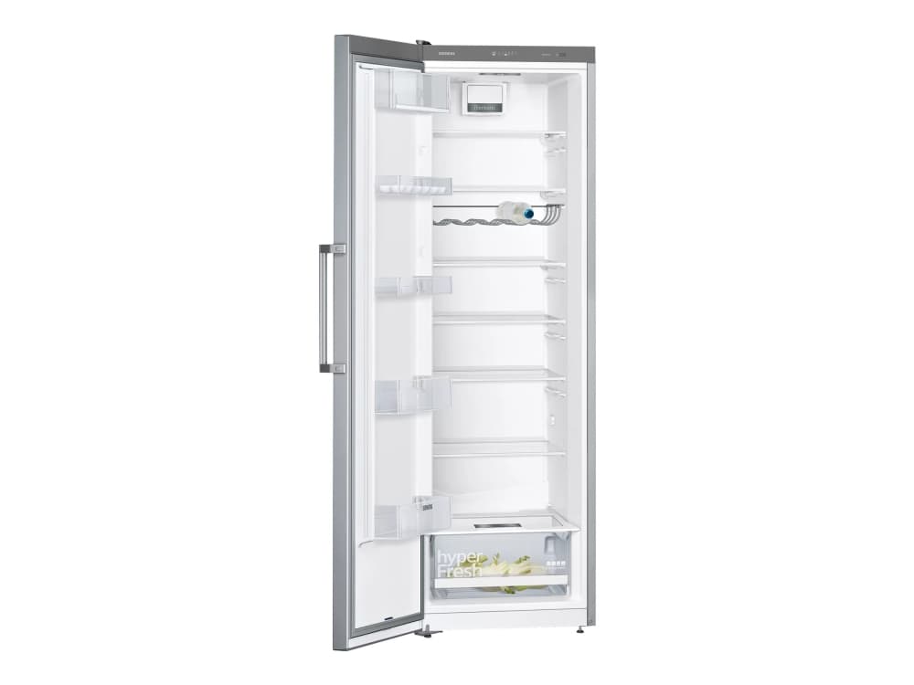 Siemens iQ300 KS36VVIEP - Kjøleskap - frittstående - bredde: 60 cm - dybde: 65 cm - høyde: 186 cm - 346 liter - Klasse E - rustfritt stål