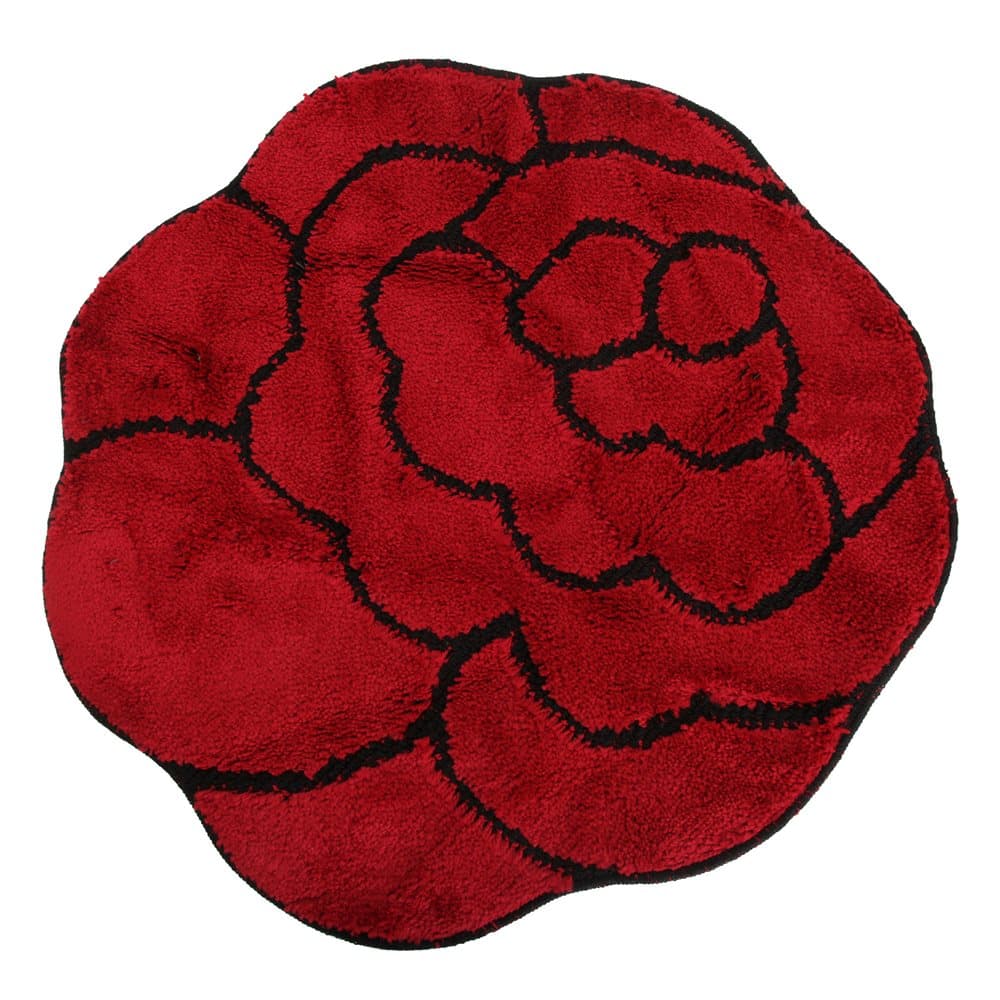 Non-Slip Striped Flower Shaped Area Mat/Rug (3 Colours)