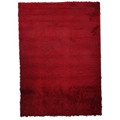 Snug Shaggy Plain Tassled Design Large Area Rug