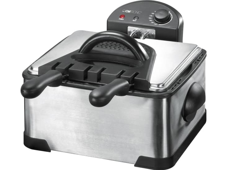 Clatronic FR 3195, 4 l, 4 l, Dobbel, Svart, Rustfritt stål, Rustfritt stål, 2000 W