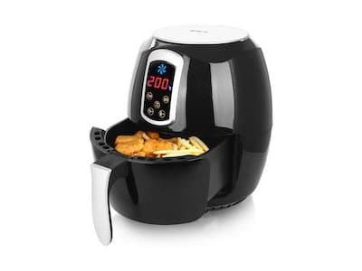 Emerio AF-115668, Varmluftsfrityr, 3,6 l, Single/enkelt, Svart, Knapper, Stand-alone