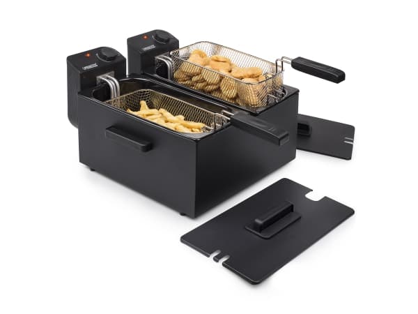 Princess 183028 Dubbel 6 l Fristående 3600 W Fritös Svart