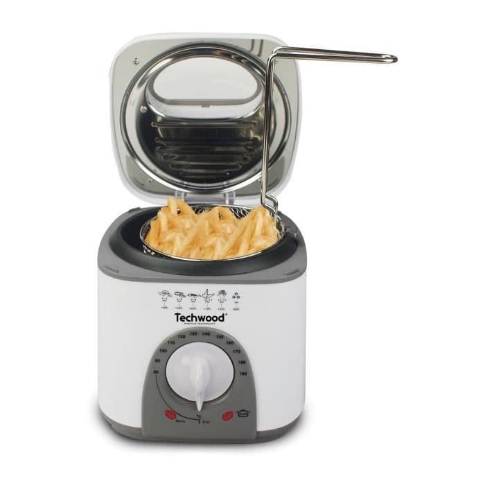 TECHWOOD Mini Fryer and Smelted Appliance - 950 W - White