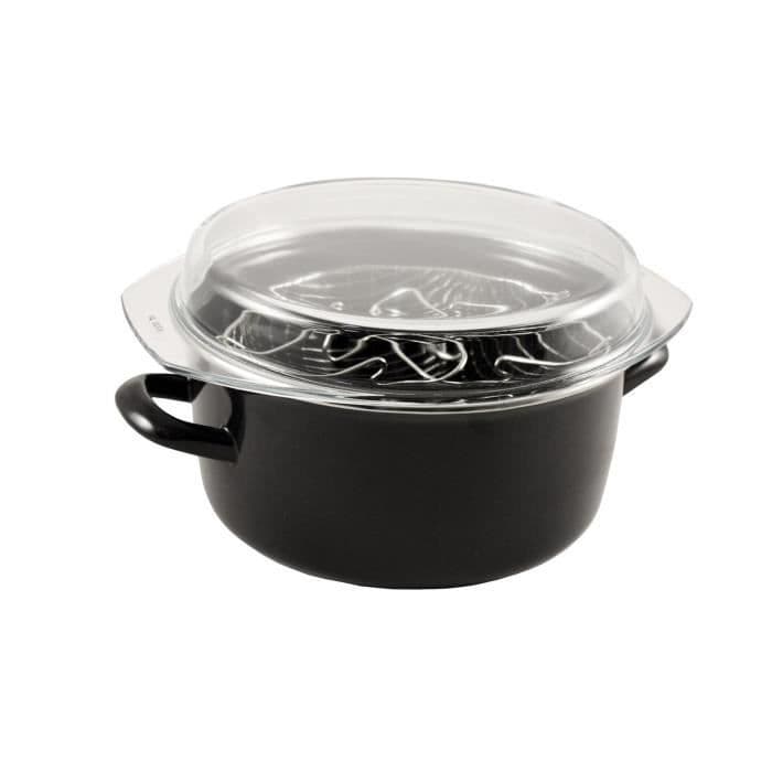 BAUMALU emalje frituregryde - 26 cm - sort