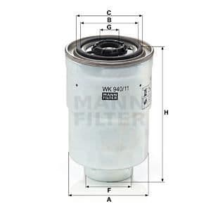 MANNFILTER Brændstoffilter WK940 / 11X