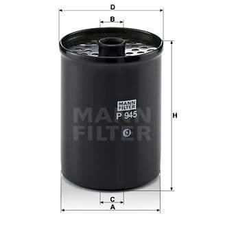 MANNFILTER Brændstoffilter P945X