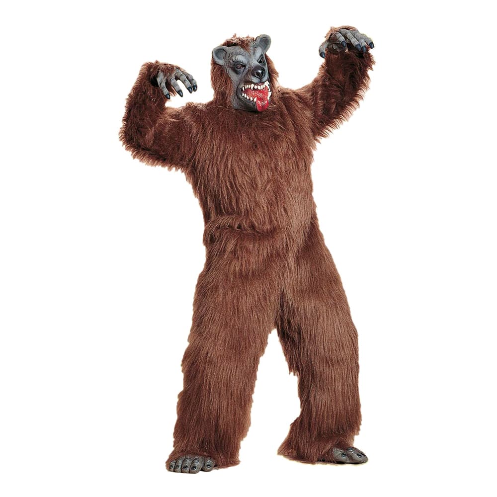 Brun Bjørn Maskot Kostume