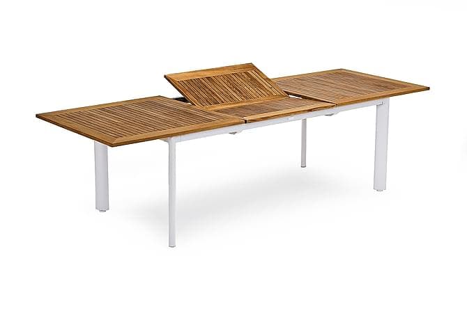 NYDALA BORD 96x200/280 cm Hvid/Teak