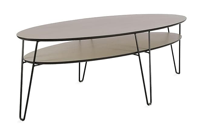 Leon Sofabord 150 cm Oval Eg/Sort