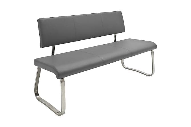 Arco 155cm Borstet Stål Ramme Grå PU