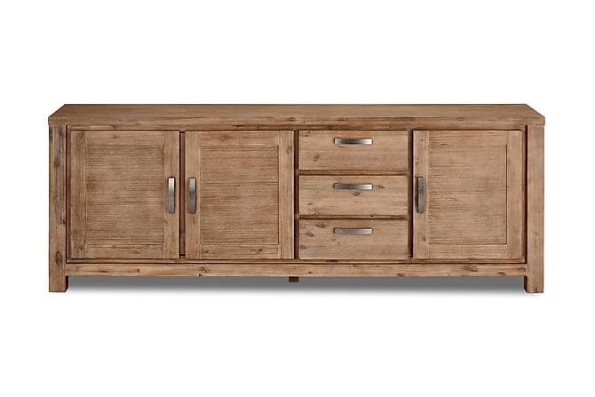 Alaska Skaenk 230 cm 4 Låger Akacie/Brun