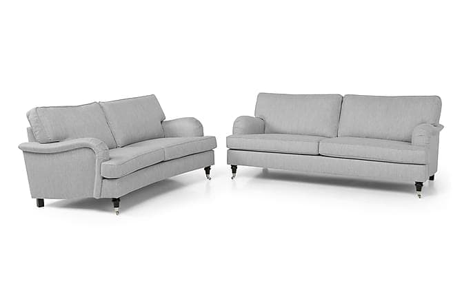 Howard Classic Sofagruppe 3-pers Rak + 2-pers Buet Grå
