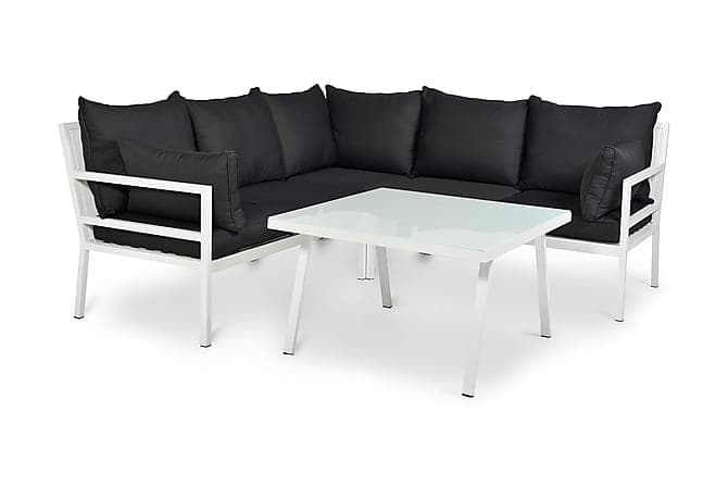 TALLNÄS Loungesaet Havesofa Hvid m. Hynder